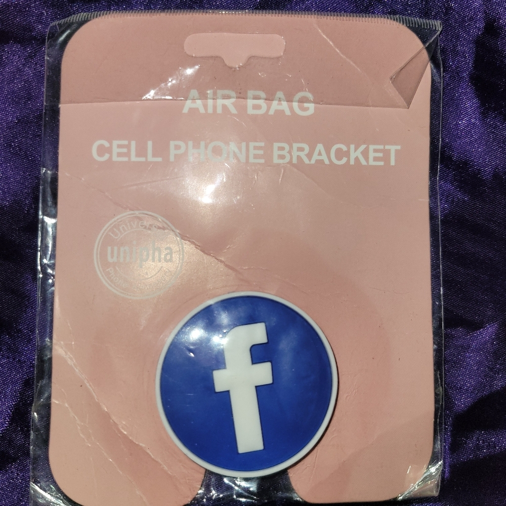 Facebook grip holder phone accessory
